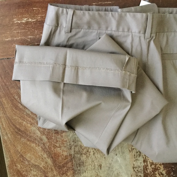 NWT LOFT Khaki Tan Dress Pants Trousers Stretch Cotton Blend - Sz 6 - Picture 7 of 11